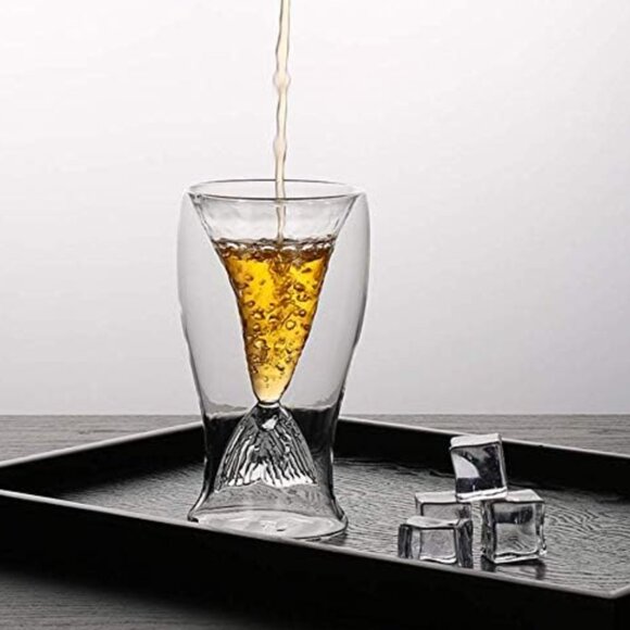 3.4oz Mermaid Wine Glasses Mermaid Tail Cup for Beer Whiskey Cocktail - Picture 7 of 12